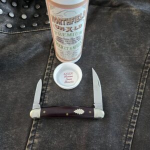 Great Eastern Cutlery #620220 Maroon Linen Micarta