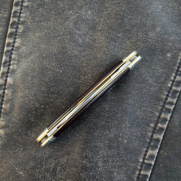 Great Eastern Cutlery #620220 Maroon Linen Micarta