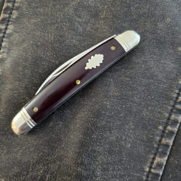 Great Eastern Cutlery #620220 Maroon Linen Micarta