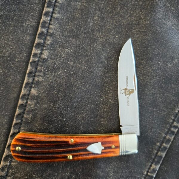 Great Eastern Cutlery #745116 Burnt Orange Jigged Bone – gallery image 1