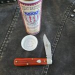 Great Eastern Cutlery #151116 Burnt Orange Jigged Bone knife for sale