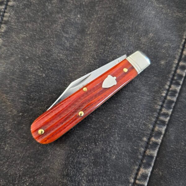 Great Eastern Cutlery #151116 Burnt Orange Jigged Bone