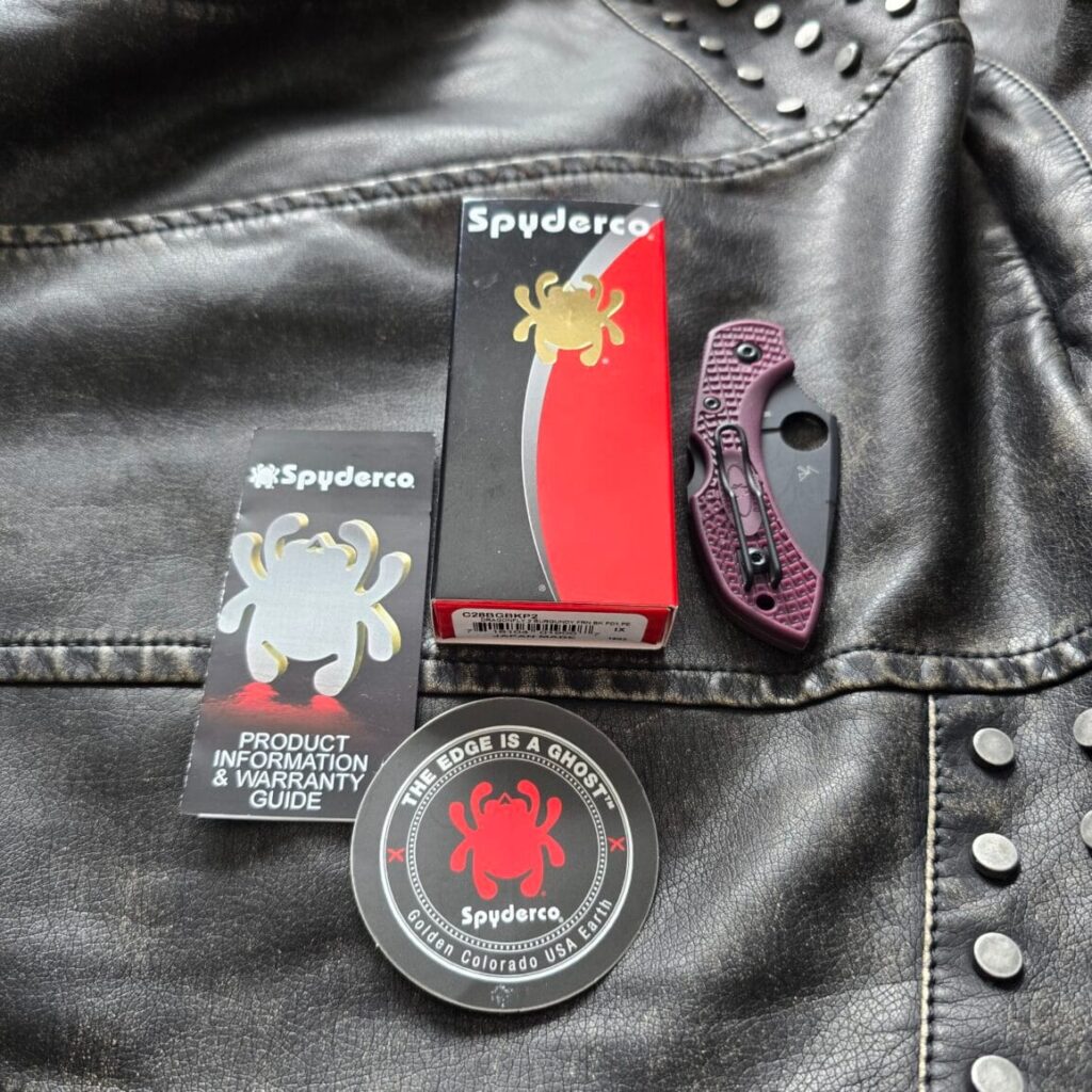Spyderco Dragonfly 2 Burgundy FRN BK PD1 PEC28BGBKP2 – gallery image 5