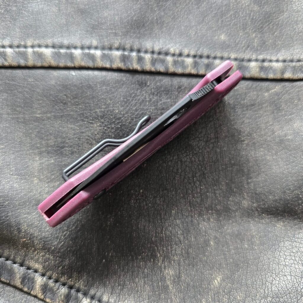 Spyderco Dragonfly 2 Burgundy FRN BK PD1 PEC28BGBKP2 – gallery image 3