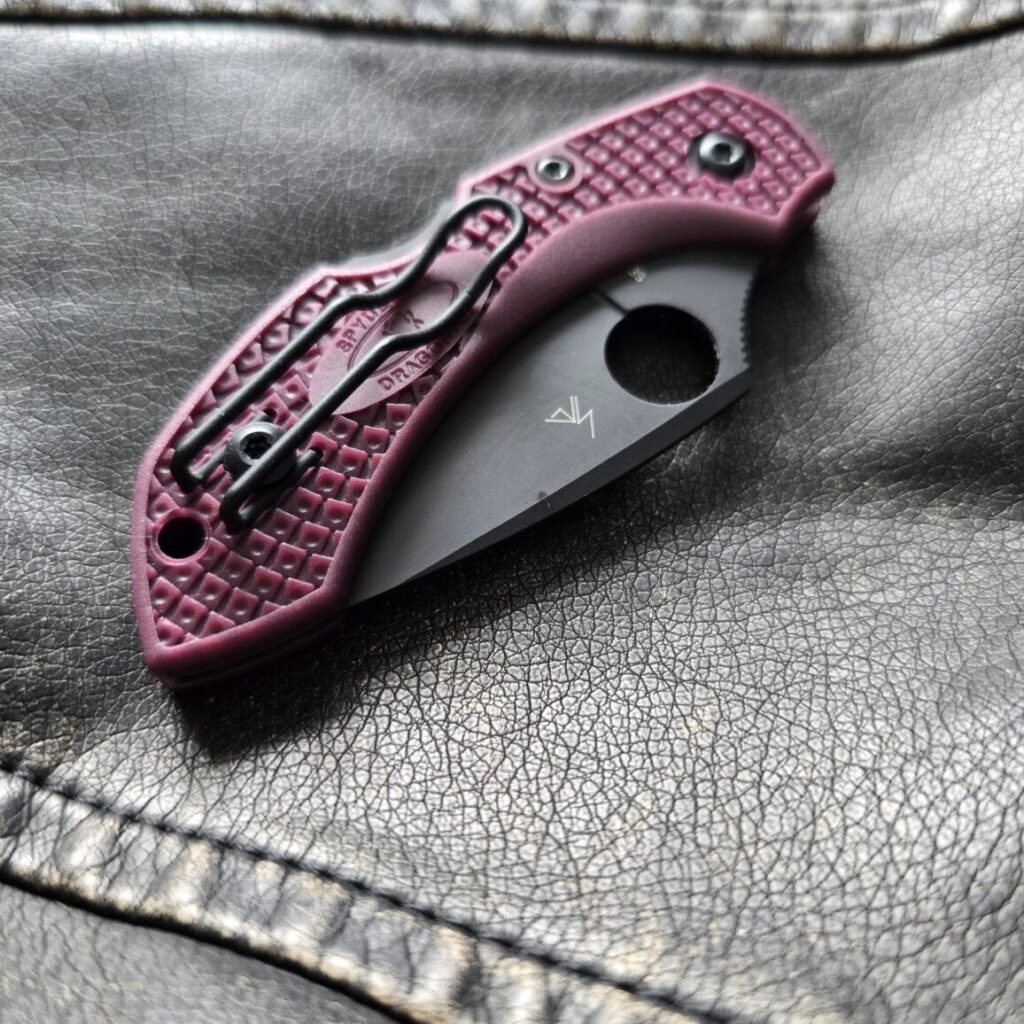 Spyderco Dragonfly 2 Burgundy FRN BK PD1 PEC28BGBKP2 – gallery image 2