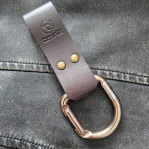 Casstrom No.3 Dangler Belt Clip in Brown Leather