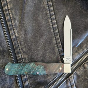 Titusville Cutlery Lexingtonian in Green Maple Burl and 1095 Carbon by Daniels 03/2025 (1 of 15)