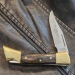 Case XX USA Shark Tooth 1976 Sportsmen's Lock Blade Folding Knife w/ Sheath P197-SSp