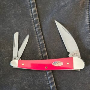 Case XX USA American Workman Red Synthetic Smooth Seahorse Whittler 4355 WH SS  No 13457