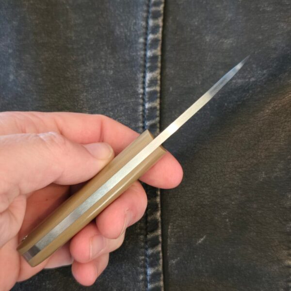 Northwoods Fall Creek Coyote Brown G-10 NW03DI006 (patina on blade)
