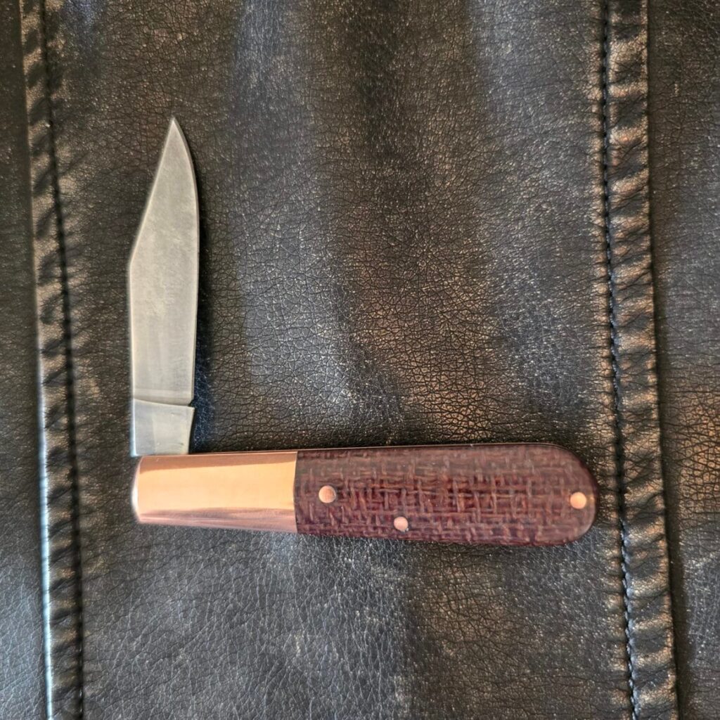 Boker Barlow Solingen SMKW Exclusive Copper Burlap Micarta O1 Tool Steel 111517 – gallery image 5