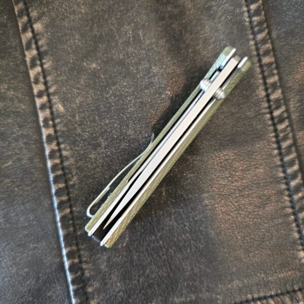 Eikonic RCK9 101SSGN Plain Edge Olive Micarta 766429249375