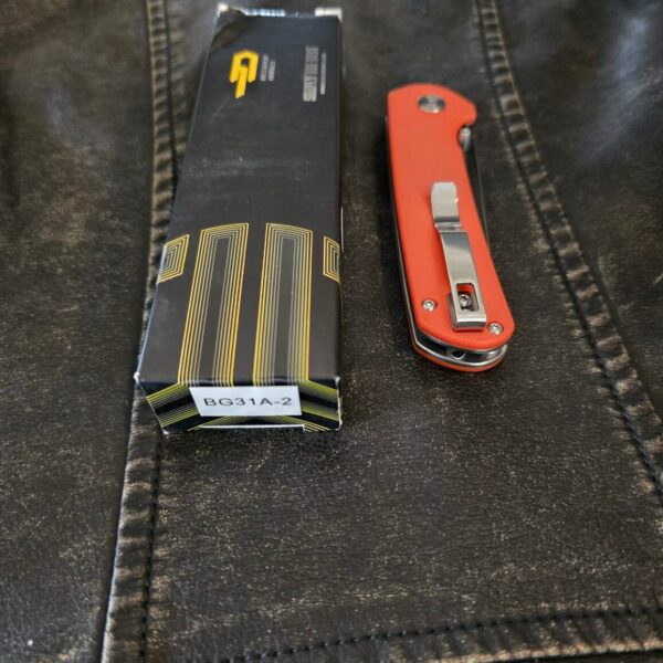 Bestech Sledgehammer in Black Stonewashed D2 and Orange G10 BTKBG31A2