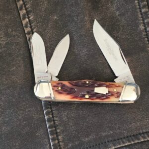 Schatt & Morgan 2010 Series XX Model No. 043163 Keystone Series Rail Splitter Worm Groove Jigged Bone 440 HC