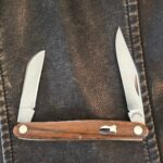 Canal Street Cutlery 2015 Blade Forums Club Knife Serpentine Double End Jack Shadow Pattern in Mexican Bocote Wood and 440C knife for sale