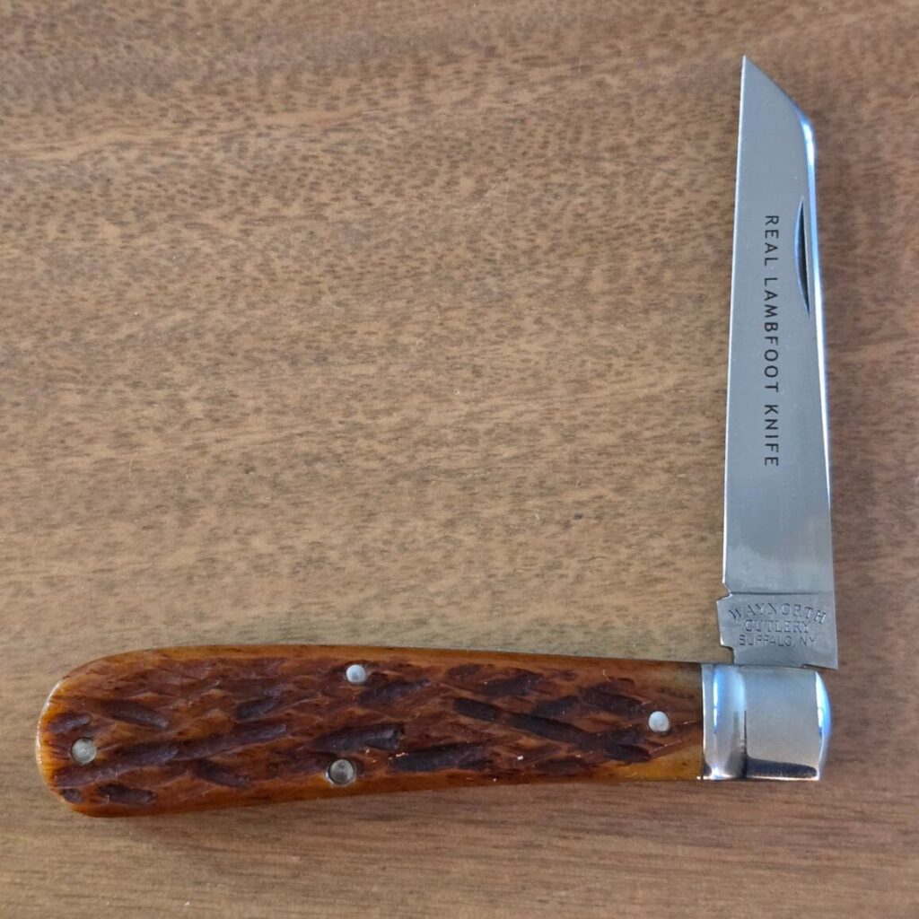 GEC Great Eastern Cutlery Waynorth Real Lambfoot Chestnut Flat Cap Jigged Bone – gallery image 5