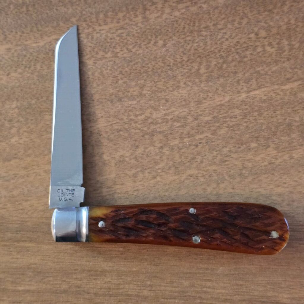 GEC Great Eastern Cutlery Waynorth Real Lambfoot Chestnut Flat Cap Jigged Bone – gallery image 4