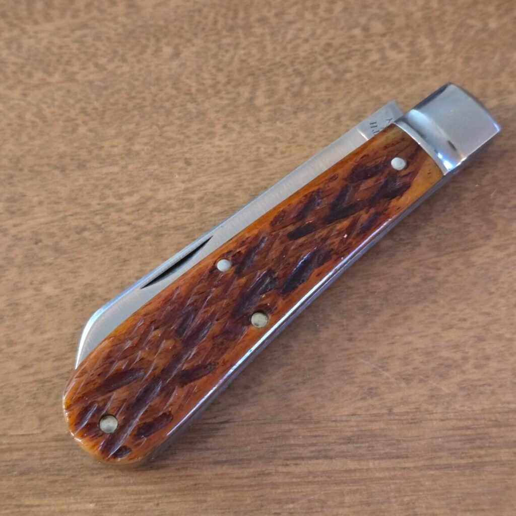 GEC Great Eastern Cutlery Waynorth Real Lambfoot Chestnut Flat Cap Jigged Bone – gallery image 2