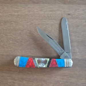 Rough Rider Trapper in Abalone & Turquoise