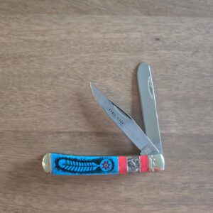 Rough Rider Trapper in Abalone & Turquoise