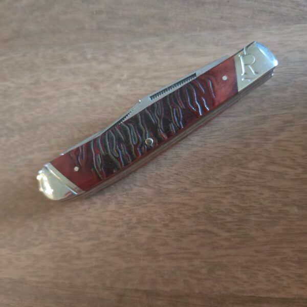 Rough Rider Trapper in Brown Jigged Bone