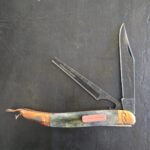 Rough Rider Large Toothpick Fish Knife in Copper & Bone knife for sale