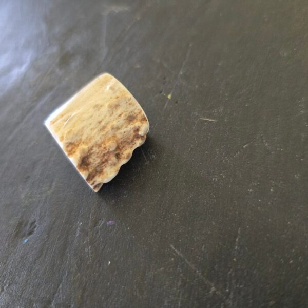 Large Custom Made Lanyard Beads in Deer Antler (3/4")