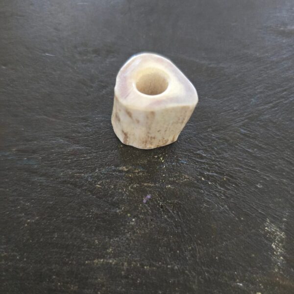 Large Custom Made Lanyard Beads in Deer Antler (3/4")
