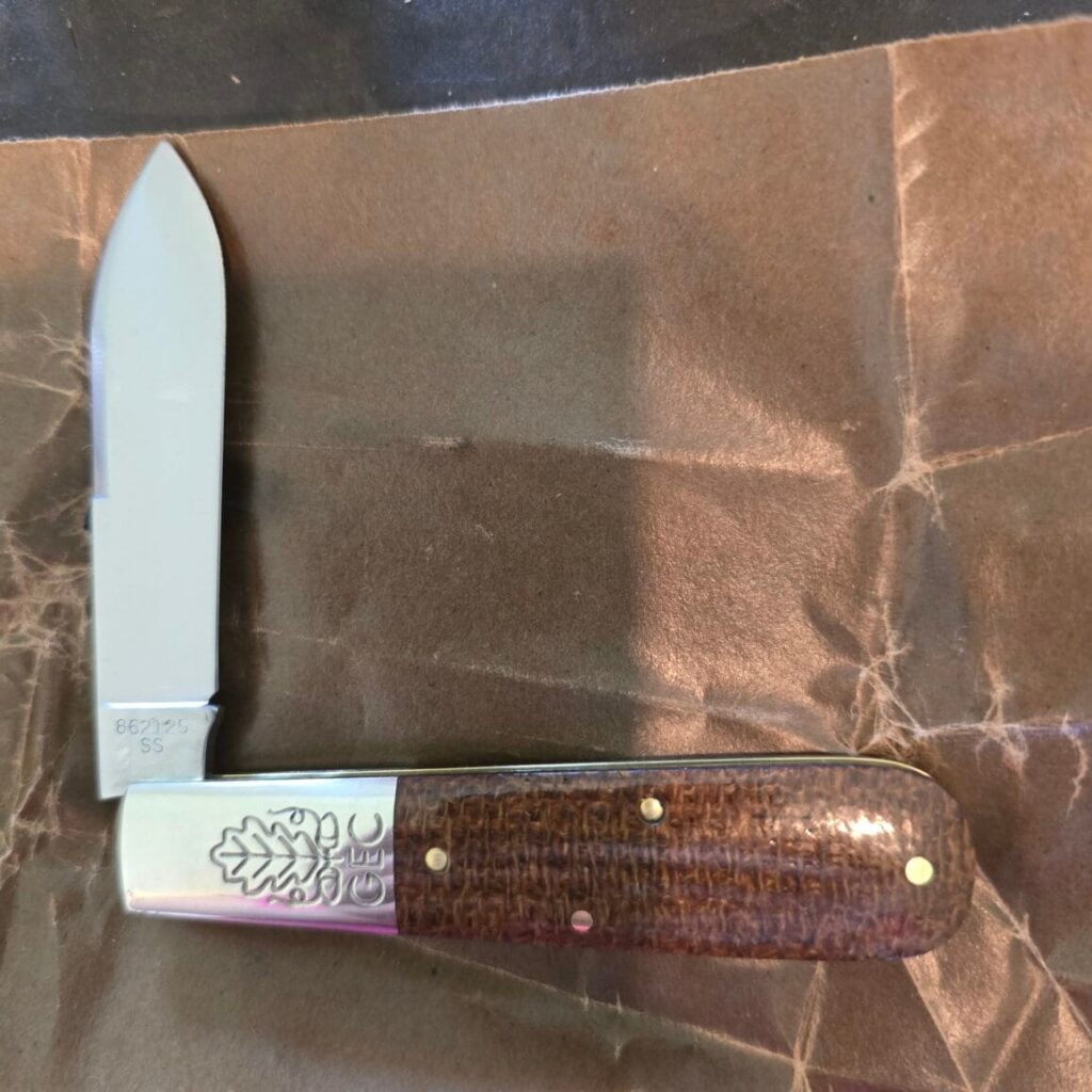Great Eastern Cutlery #862125 SS Brown Burlap Micarta knife for sale