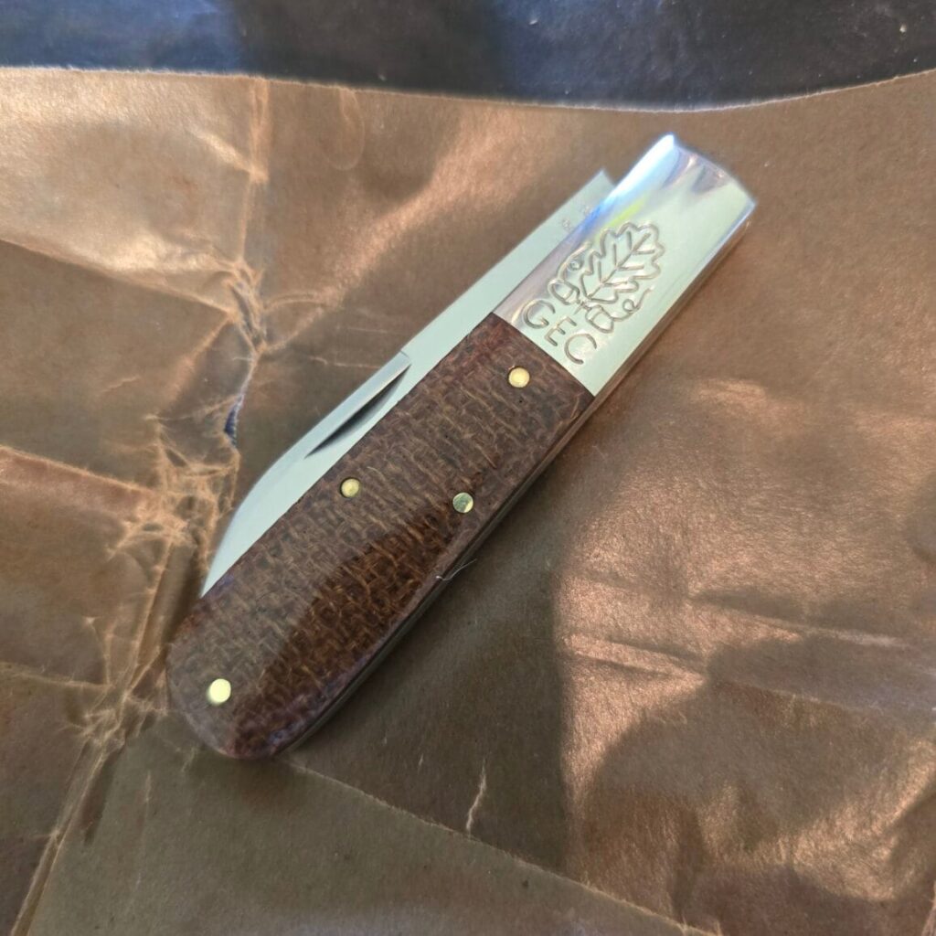 Great Eastern Cutlery #862125 SS Brown Burlap Micarta knife for sale