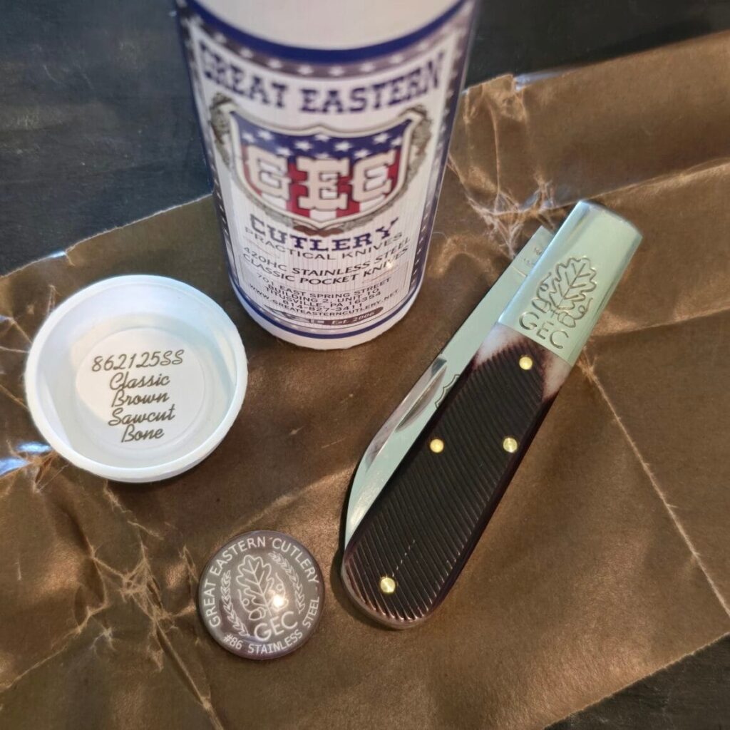 Great Eastern Cutlery #862125 SS Classic Brown Sawcut Bone – gallery image 2