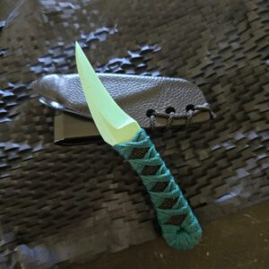 Revenant Corps G10 Great Tailed Grackle with Sheath, Black on Green with Ray Skin