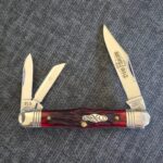 Great Eastern Cutlery # 331313 W Blood Red Jigged Bone SN13 knife for sale