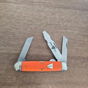 Great Eastern Cutlery #53E323 Jigged Orange Delrin PROTOTYPE