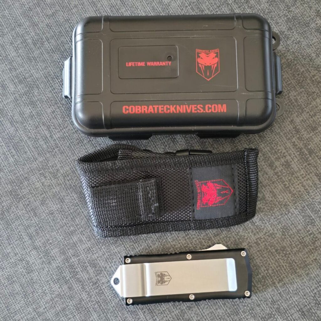 CobraTec Knives OTF Money Clip Black, Not Serrated – gallery image 4