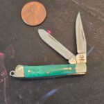 Rough Rider Tiny Green Bone Folder knife for sale