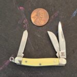 Rough Rider Tiny Yellow Stockman Folder knife for sale