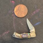 Rough Rider Tiny 1" Abalone Folder knife for sale