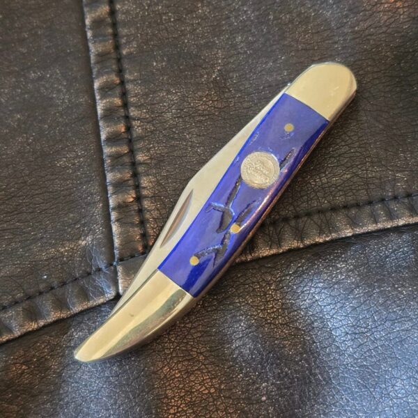 Frost Cutlery Medium Toothpick Blue Jigged Bone