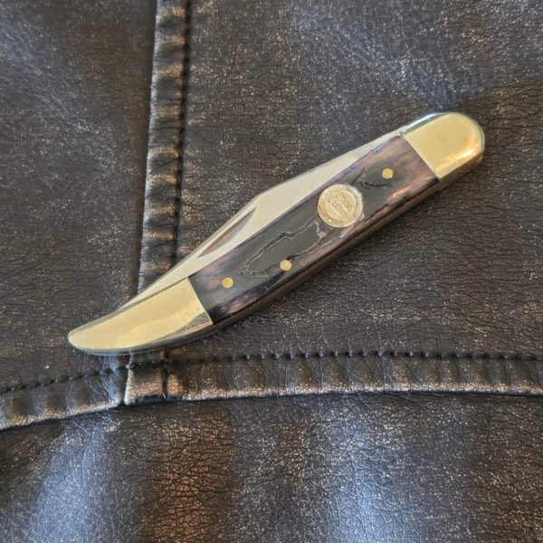 Frost Cutlery Medium Toothpick in Purple Jigged Bone