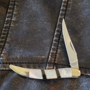 Frost Cutlery Small Toothpick in MOP knife for sale