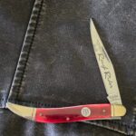 Rough Rider Large Toothpick in Smooth Red Bone knife for sale