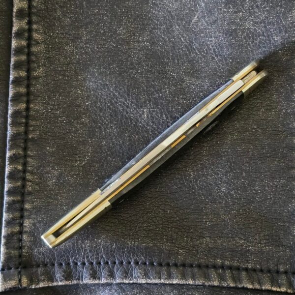 Frost Cutlery Large Toothpick in Black Smooth Bone