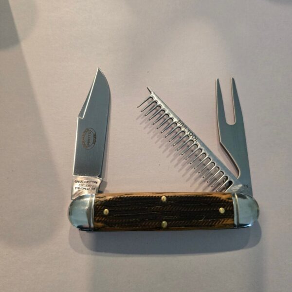 Great Eastern Cutlery #351325 Sawcut Whiskey Barrel Oak PROTOTYPE