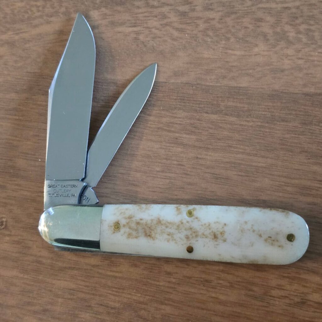 Great Eastern Cutlery #781224 Smooth Appaloosa Bone SN 73 knife for sale