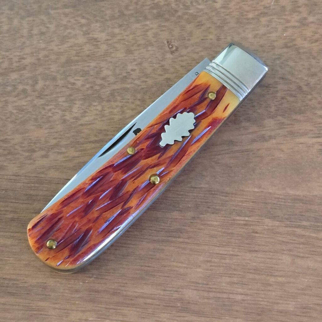 Great Eastern Cutlery #745117 Autumn Leaf Jigged Bone knife for sale