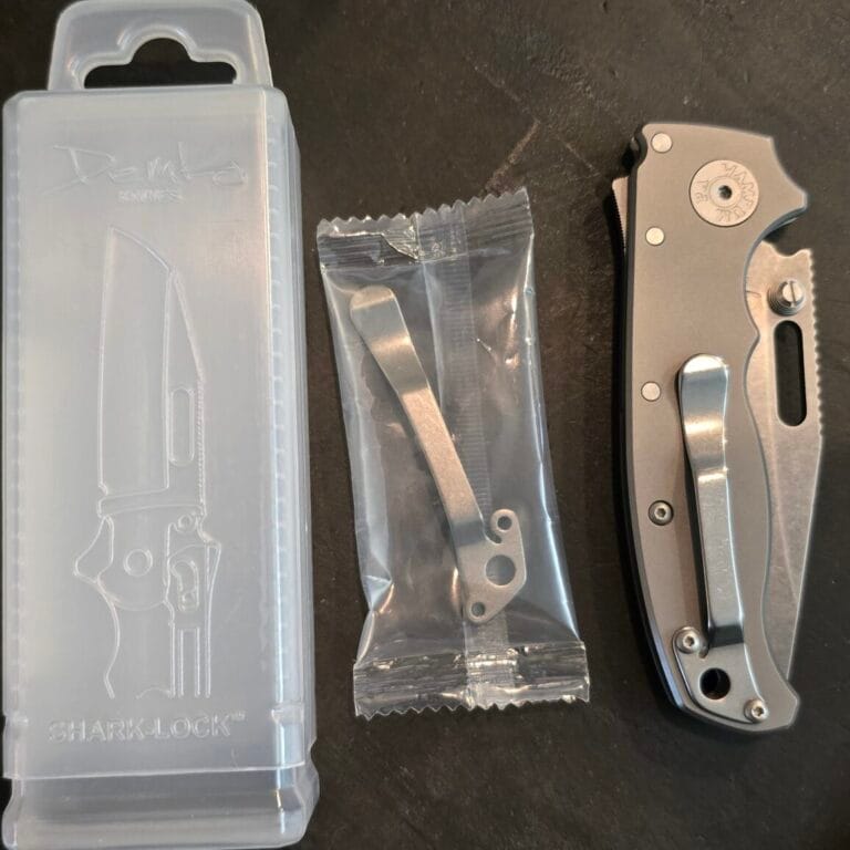 Demko Shark Lock AD20.5 CP Smooth TI 3V with custom re-profiled (for shallower secondary grind angle)