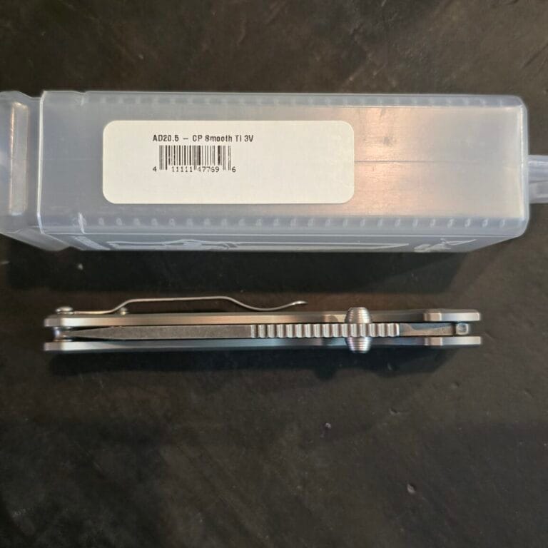 Demko Shark Lock AD20.5 CP Smooth TI 3V with custom re-profiled (for shallower secondary grind angle)