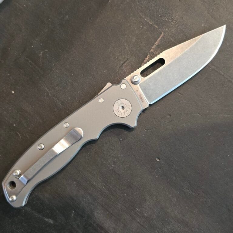 Demko Shark Lock AD20.5 CP Smooth TI 3V with custom re-profiled (for shallower secondary grind angle)