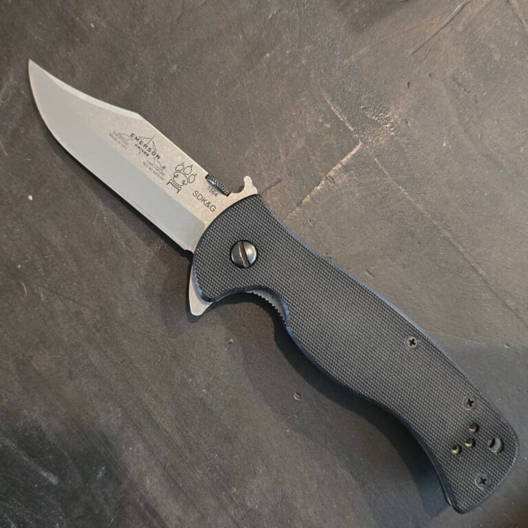 Emerson Sheepdog Bowie SF EMSHPDGRBSF (with after market custom standard v grind)